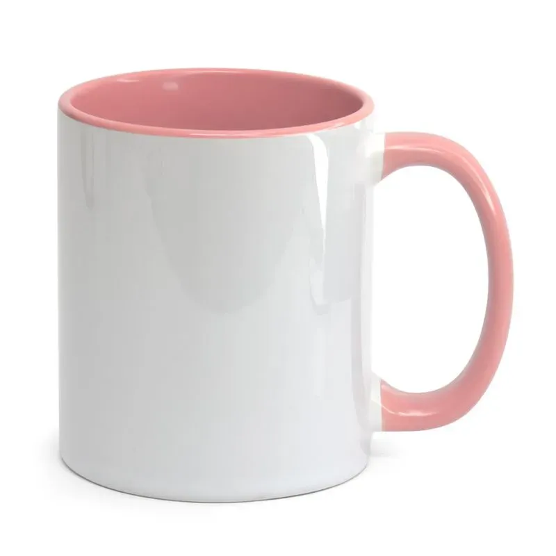 Caneca Interior e Al�a Colorido ROSA