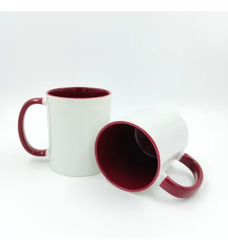 Caneca Interior e Al�a Colorido BORDO