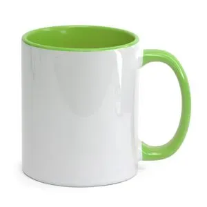 Caneca Interior e Al�a Colorido VERDE CLARO