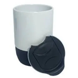 Copo Buddy cer�mica 325 tampa de acr�lico