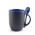 Caneca Magica com Colher AZUL MARINHO