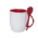 Caneca Com Colher para Sublimao VERMELHA